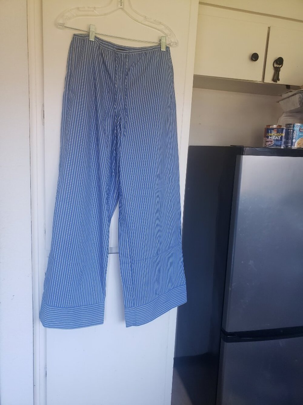 Zara PJ Bottoms Blue and Yellow striped Size XS